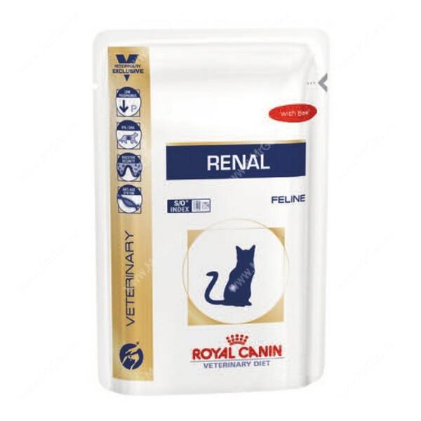 Royal Canin Renal With Beef, 85 г*12 шт Интернетзоомагазин Мистер Гав