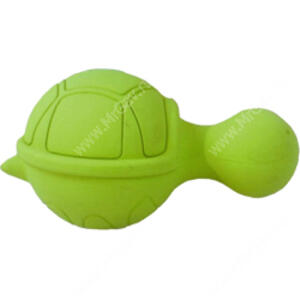 Черепашка с пищалкой JW Ruffians Turtle из каучука, зеленая