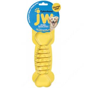 Косточка JW Cyberbone из каучука с шипами, малая, желтая