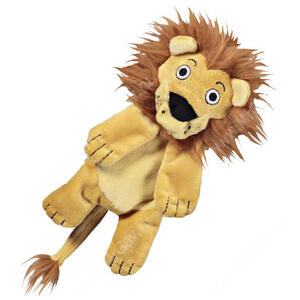 Львенок хрустящий JW Crackle Heads Leroy Lion, большой, желтый