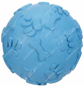 Мячик хихикающий JW Giggler из каучука, маленький, голубой