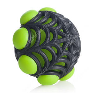 Мячик JW Arachnoid Ball из каучука, малый, черно-зеленый