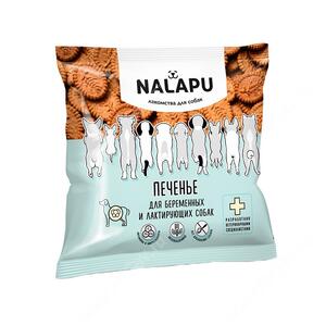 Печенье NALAPU для беременных и лактирующих собак, 115 гр