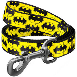 Поводок Collar WAUDOG Nylon Бэтмен лого, 122 см*1,5 см