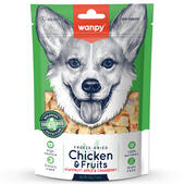 Лакомство Wanpy Dog сублимированная курица с фруктами, 40 г