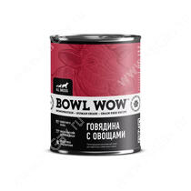 Консервы для собак Bowl Wow говядина с овощами, 340 г