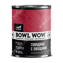 Консервы для собак Bowl Wow говядина с овощами, 850 г