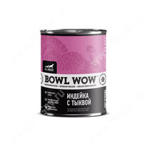 Консервы для собак Bowl Wow индейка с тыквой, 340 г