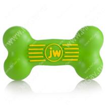 Косточка JW iSqueak Bone из каучука, большая, зеленая