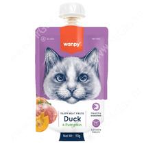 Лакомство Wanpy Cat мясной мусс из утки и тыквы, 90 г