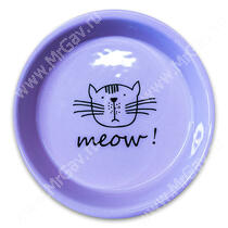 Миска Mr.Kranch керамическая для кошек Meow, сиреневая, 200 мл