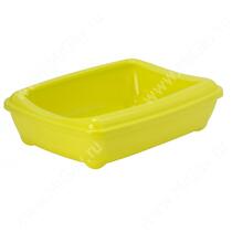 Туалет-лоток с бортом Moderna Arist-o-tray M, 43 см*30 см*12 см, желтый